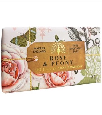 Rose & Peony Soap 190gr. Heerlijk verzorgende en 3 dubbel geperste zeep.