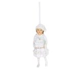 Frosted Rose Garden Child Ornament Gisela Graham