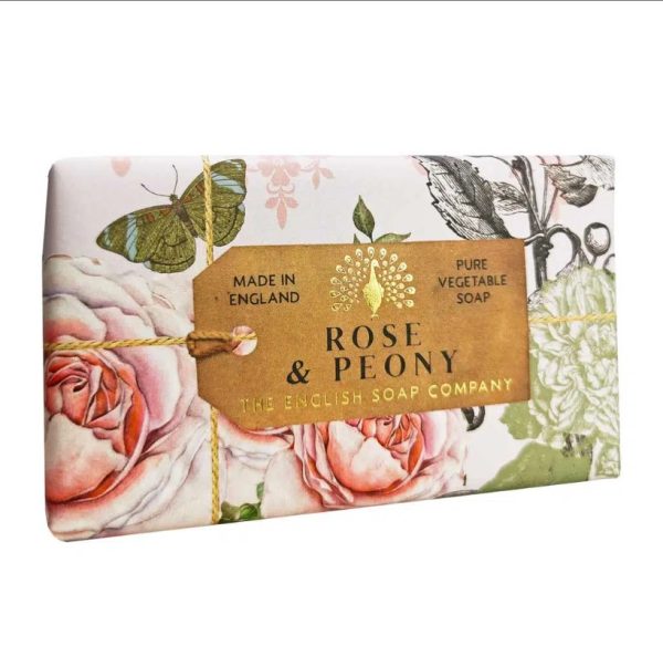 Rose & Peony Soap 190gr. Heerlijk verzorgende en 3 dubbel geperste zeep.