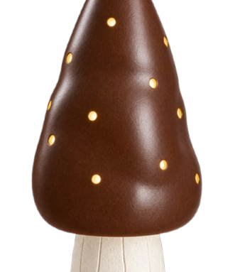 Heico chocoladekleurige puntlamp 26 cm