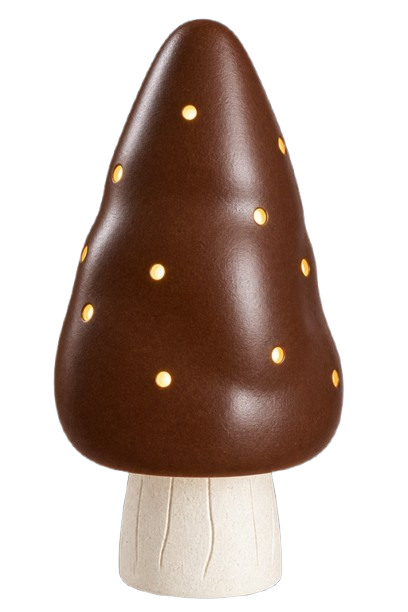 Heico chocoladekleurige puntlamp 26 cm