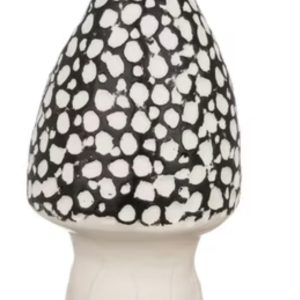 zwart witte paddenstoel